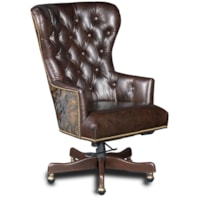 Traditional Home Office Chair with Tufting